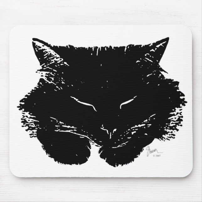 Fluffy Cat Mousepad (Front)