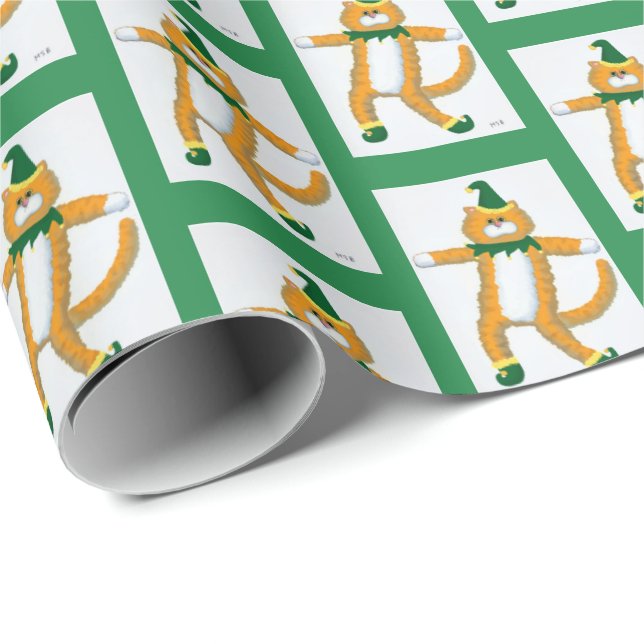 Fluffy cat wrapping paper  (Roll Corner)