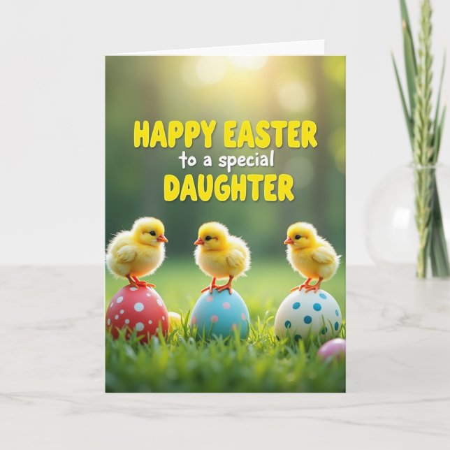 Fluffy Chicks Glitter Texture Card (Front)