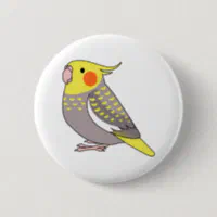 Cockatiel Badge Reel, Nurse Badge Reel, Bird Badge Reel