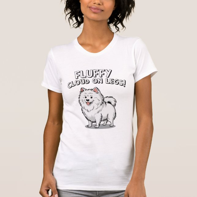 Fluffy Cloud Samoyed T-Shirt (Front)