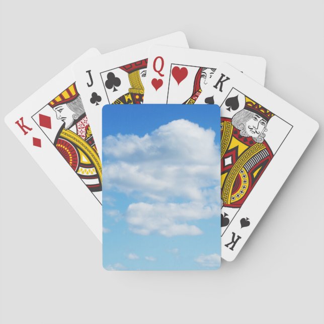 Fluffy Clouds and Blue Sky Poker Cards (Back)