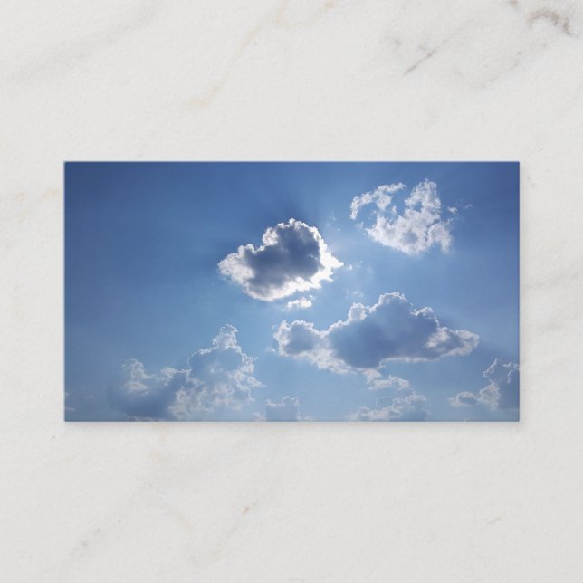 Fluffy Clouds Business Card (Front)