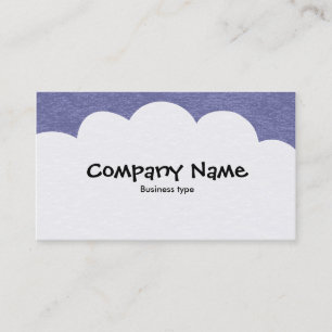 Fluffy Clouds - Cool Gray Business Card