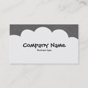 Fluffy Clouds - Gray Business Card