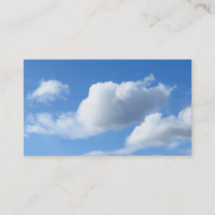Fluffy Clouds in a Blue Sky Business Card