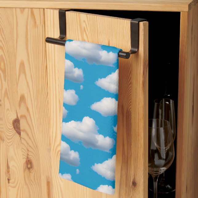 Fluffy Clouds Kitchen Towel (Thirds Fold)