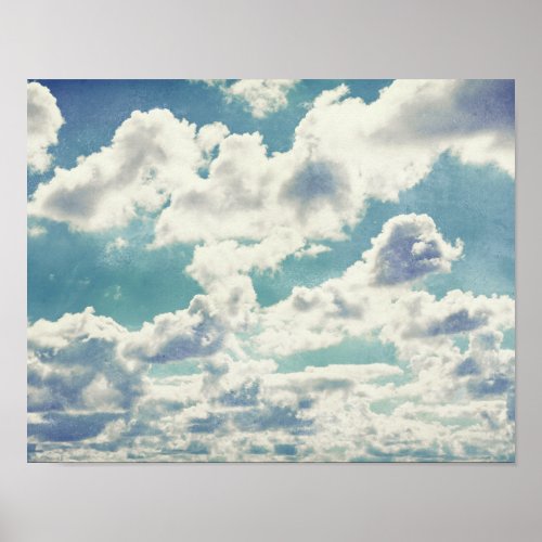Fluffy Clouds Poster