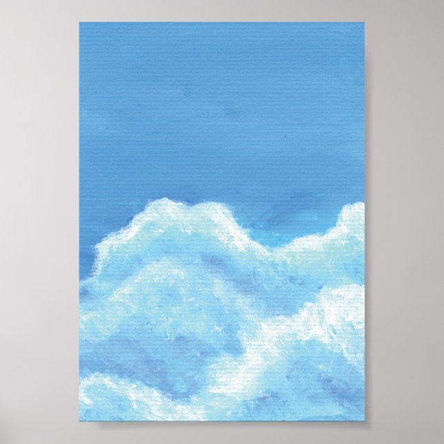 Fluffy Clouds Print, Value Poster Paper (Matte) (Front)
