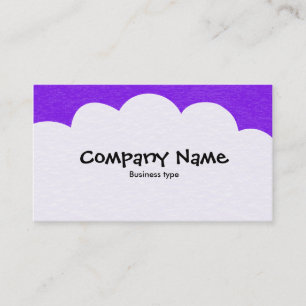 Fluffy Clouds - Purple Business Card