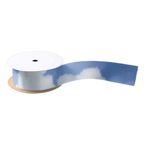 Fluffy Clouds Satin Ribbon