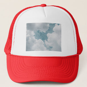 fluffy clouds trucker hat
