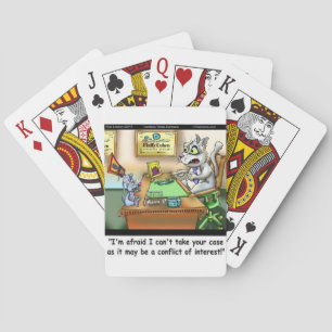 Fluffy Cohen Atty @Claw Funny Cat & Lawyer Poker Cards
