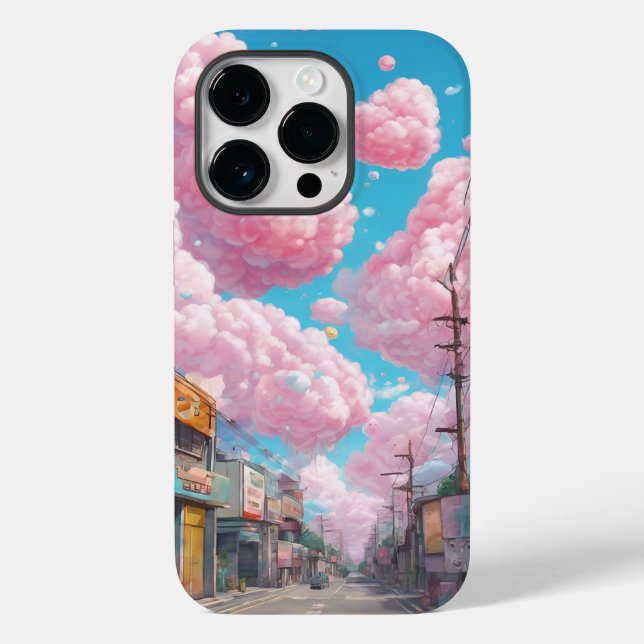 Fluffy Cotton Candy Sky Case-Mate iPhone Case (Back)