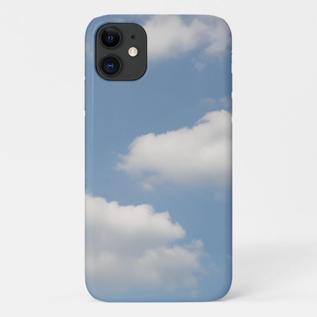 Fluffy Cumulus Clouds iPhone 3 Case (Back)