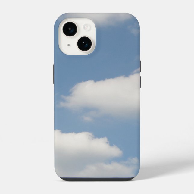 Fluffy Cumulus Clouds Iphone Case (Back)
