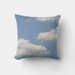 Fluffy Cumulus Clouds Pillow at Zazzle