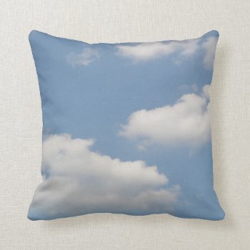 Fluffy Cumulus Clouds Pillow by Fallen_Angel_483 at Zazzle