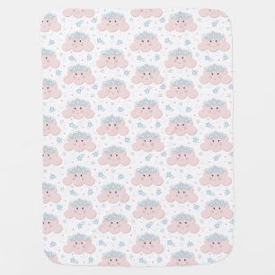 Fluffy & Cute Pink Clouds Baby Blanket