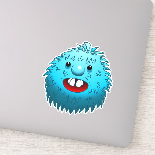 Fluffy & Cute Vinyl Sticker (Detail)