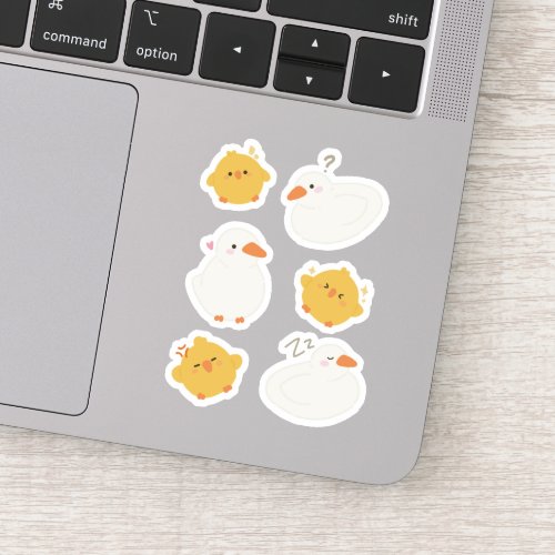 Fluffy Duck Sticker