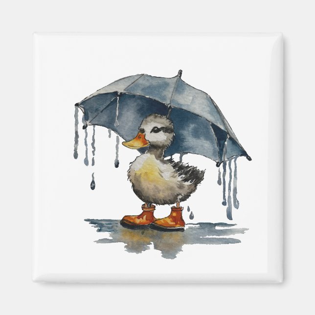 Fluffy Duckling Magnet (Front)