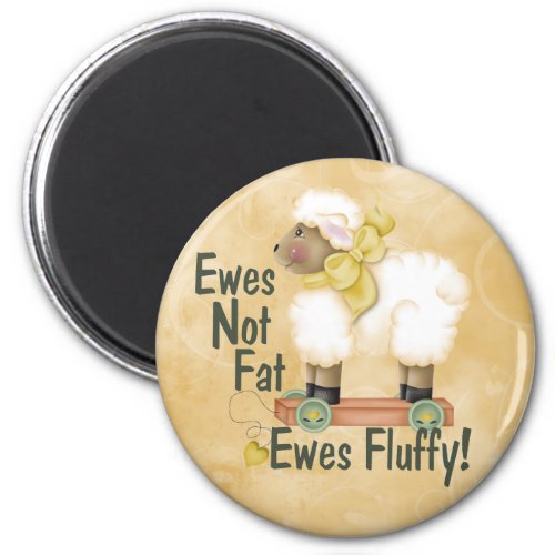 Fluffy Ewes Magnet