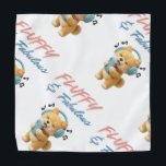 Fluffy & Fabulous Pet Bandana<br><div class="desc">Let your furry friend strut in style with this “Fluffy & Fabulous” pet bandana. Featuring a joyful pup with headphones and a smartphone surrounded by musical notes, this design celebrates confidence, fun, and personality. Soft, durable, and comfortable, it’s perfect for everyday wear, photo shoots, or gifting to pet lovers who...</div>