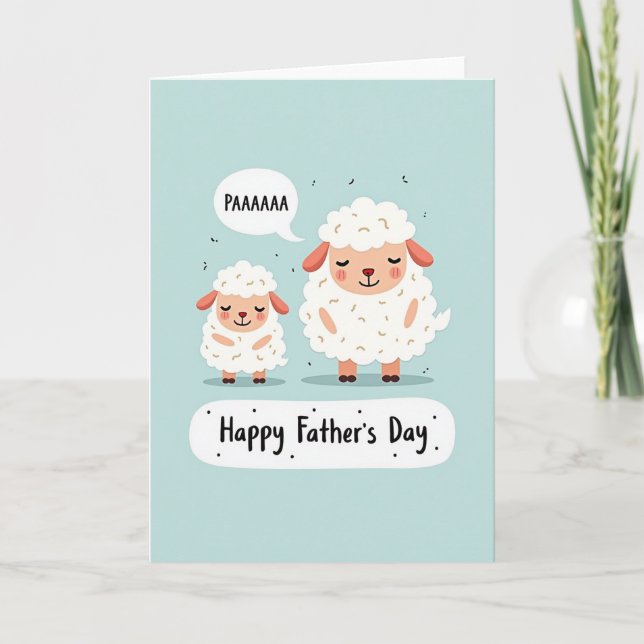 Fluffy Fathers Day Card (Front)