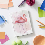 Fluffy Flamingo iPad Pro Cover<br><div class="desc">"Fluffy Flamingo" by Fab Funky.  Features a single flamingo in watercolor style.</div>