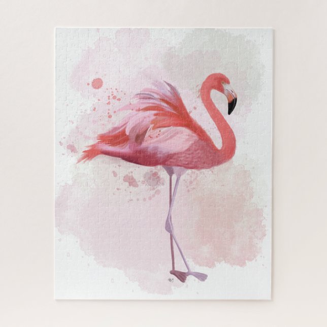 Fluffy Flamingo Jigsaw Puzzle (Vertical)
