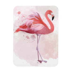 Fluffy Flamingo Magnet