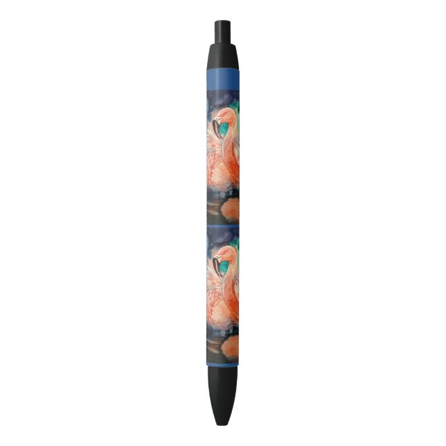 Fluffy Flamingo Pen (Front Vertical)