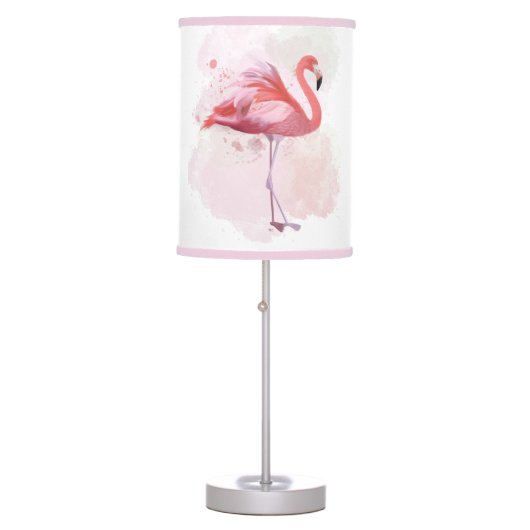 Fluffy Flamingo Table Lamp (Front)