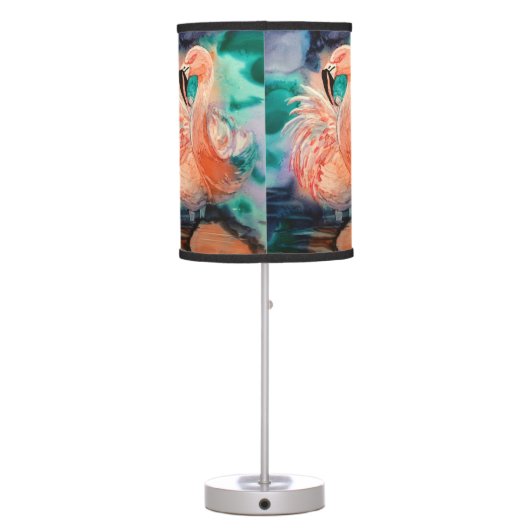 Fluffy Flamingo Table Lamp (Back)