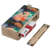 Fluffy Flamingo Wood Cribbage Board (Angled)