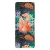 Fluffy Flamingo Wood Cribbage Board (Front Vertical)