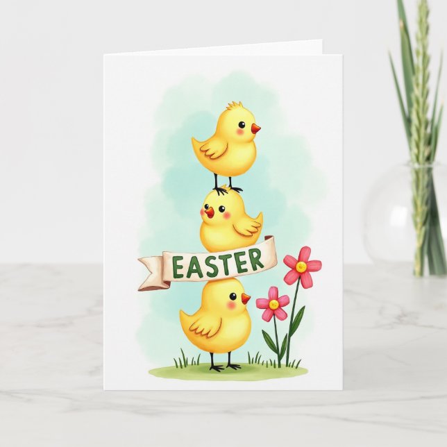 Fluffy Fledglings Celebration Card (Front)