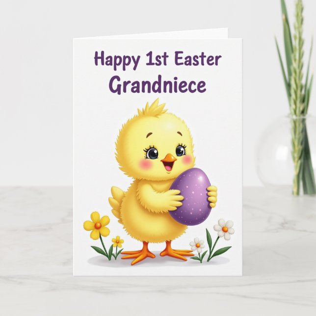 Fluffy Fowl Happy Day Card (Front)