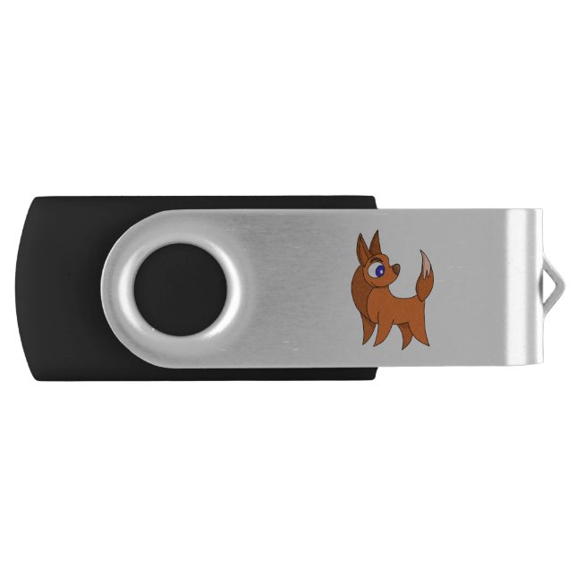 Fluffy Fox Flash Drive (Front)