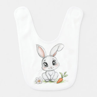 Fluffy Friend Bunny Bib