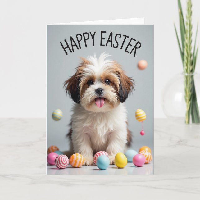 Fluffy Friend Easter Card (Front)