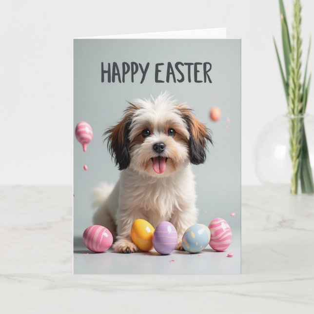 Fluffy Friend Easter Pattern Card (Front)