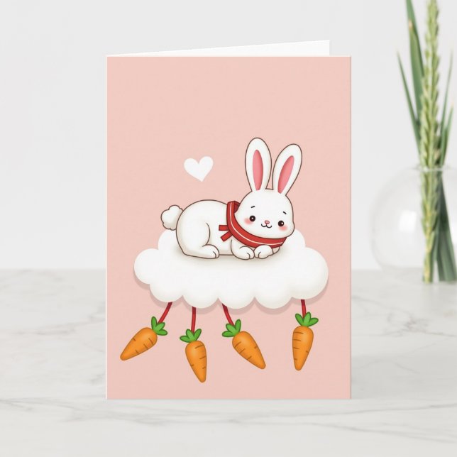 Fluffy Friend Happy Day Card (Front)