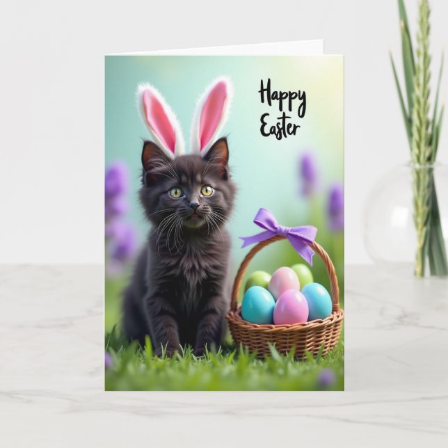 Fluffy Friend Pastel Sphere Card (Front)