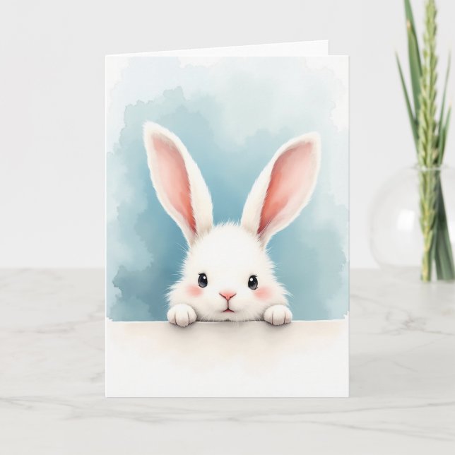 Fluffy Friend Peekaboo Card (Front)