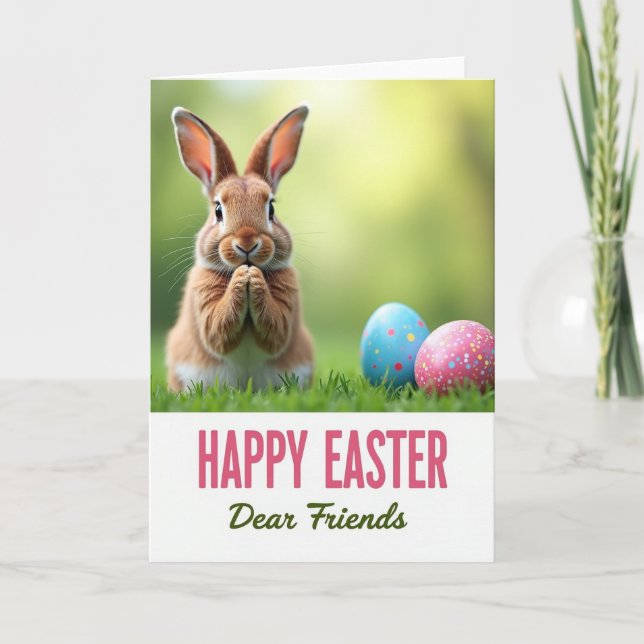 Fluffy Friend Spring Celebration Card (Front)