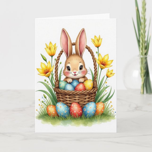 Fluffy Friend Springtime Card (Front)
