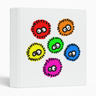 Fluffy Germs 3 Ring Binder