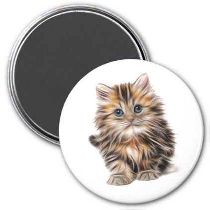 Fluffy Kitten Magnet